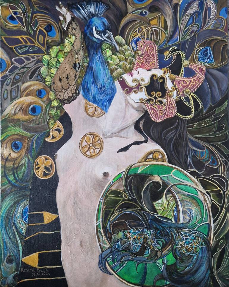 Original Contemporary Nude Paintings by Reneta Bach