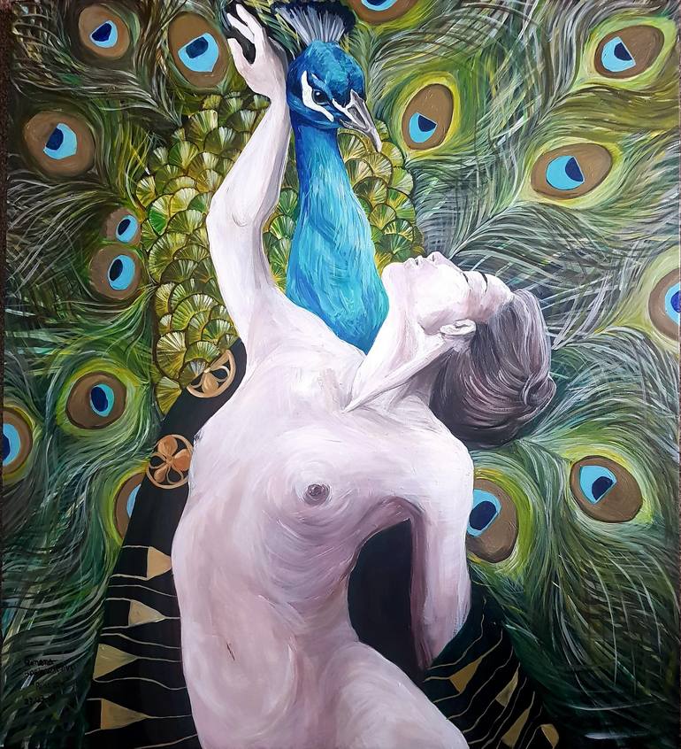 Original Contemporary Nude Painting by Reneta Bach