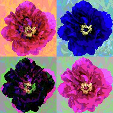Print of Pop Art Floral Digital by Modest and Furious