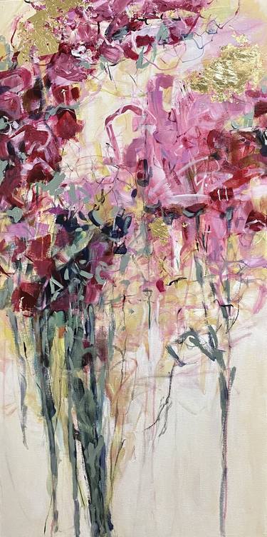 Original Abstract Floral Paintings by Kara Barkved