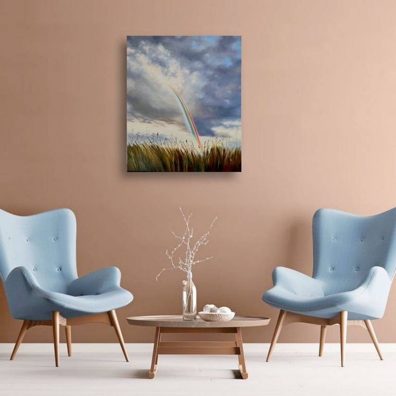 Original Minimalism Nature Painting by Tetiana Stratieva