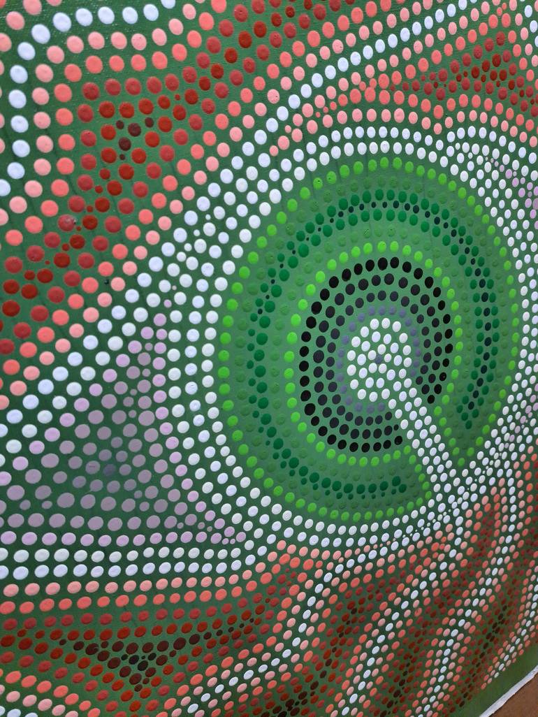 Original Aboriginal Abstract Painting by Paco Vila  Guillén