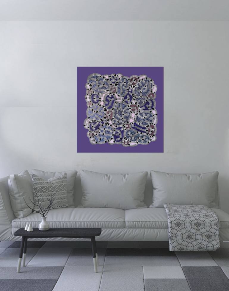 Original Minimalism Abstract Painting by Paco Vila  Guillén