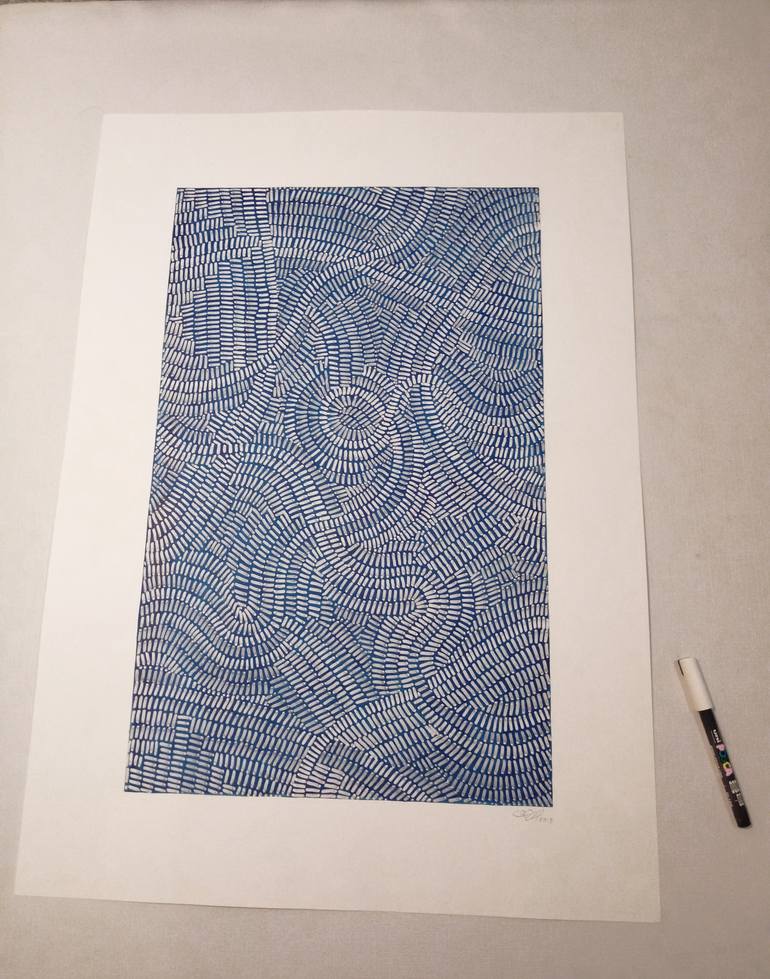 Original Minimalism Abstract Drawing by Paco Vila Guillen