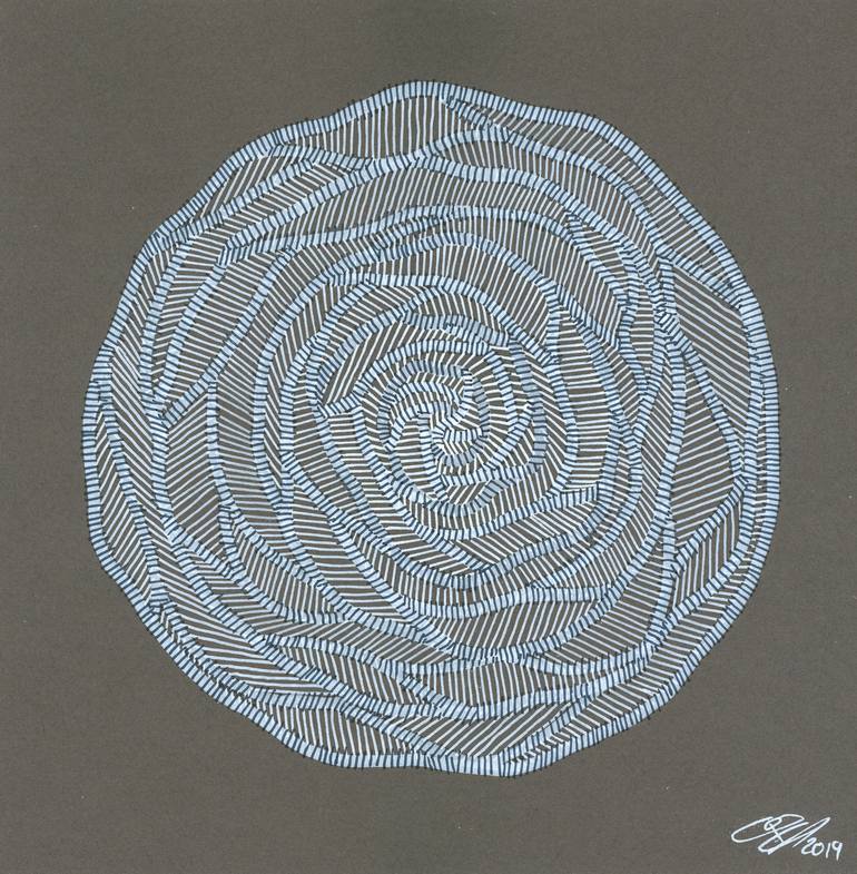 Print of Folk Abstract Drawings by Paco Vila Guillen