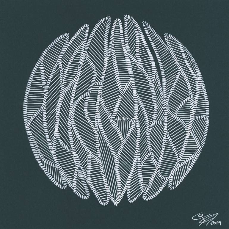 Print of Folk Abstract Drawings by Paco Vila Guillen