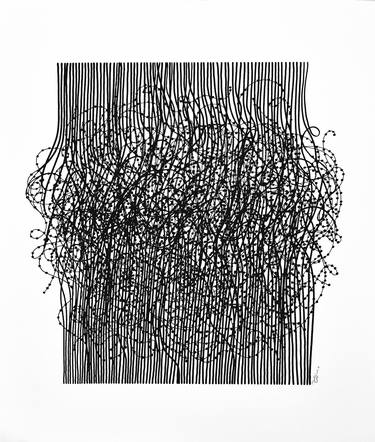 Original Abstract Drawings by Paco Vila  Guillén