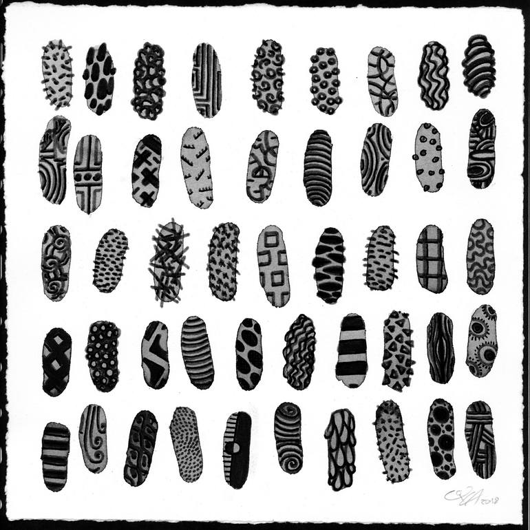 Print of Minimalism Abstract Drawings by Paco Vila Guillen