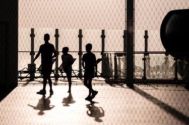 Three guys in the sunlight thumb