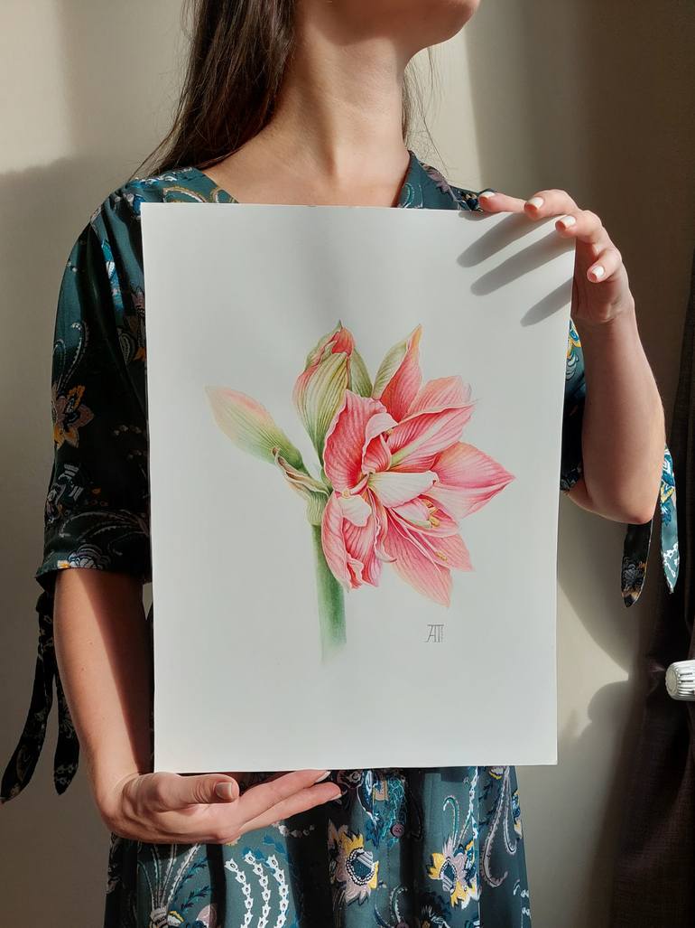 Original Illustration Floral Painting by Aleksandra Gorchakova