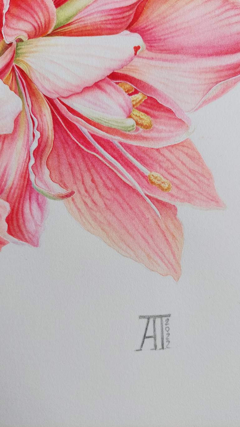 Original Illustration Floral Painting by Aleksandra Gorchakova