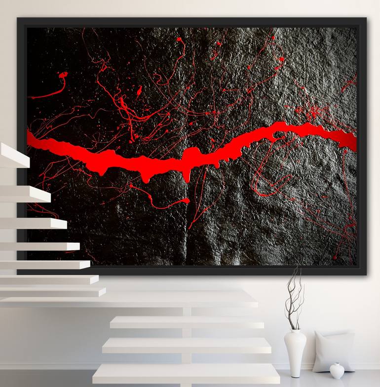 Original Abstract Expressionism Abstract Painting by Patrick Rooney