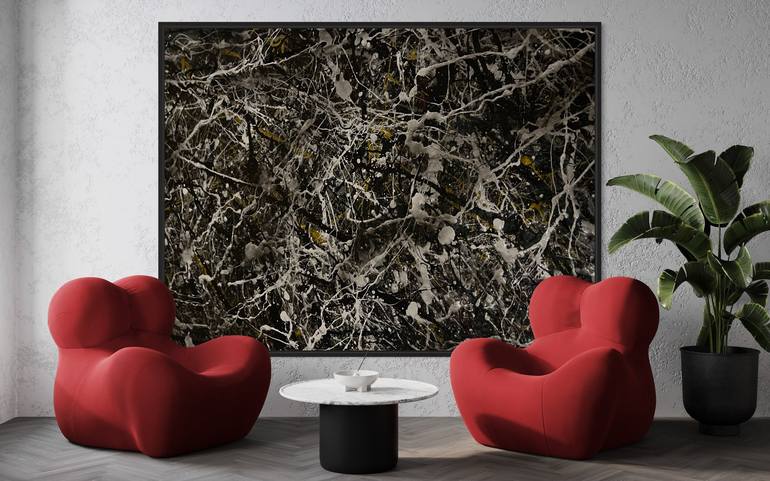 Original Abstract Expressionism Abstract Painting by Patrick Rooney