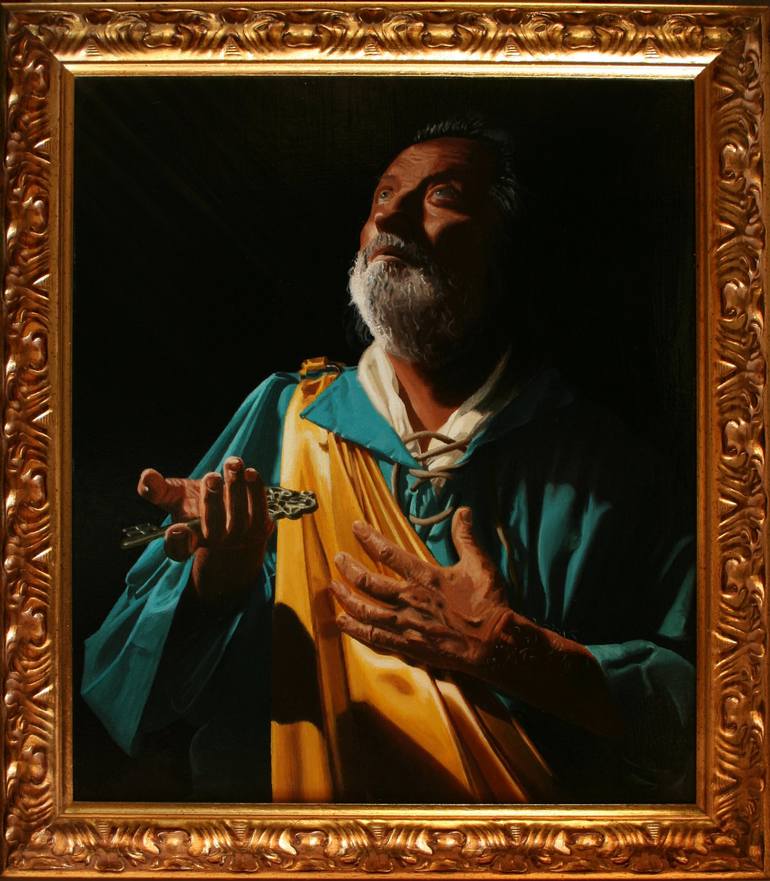 Original Realism Religious Painting by stefano trapanese