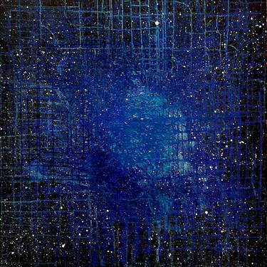 Original Abstract Paintings by Blue Moon - Heike Schmidt