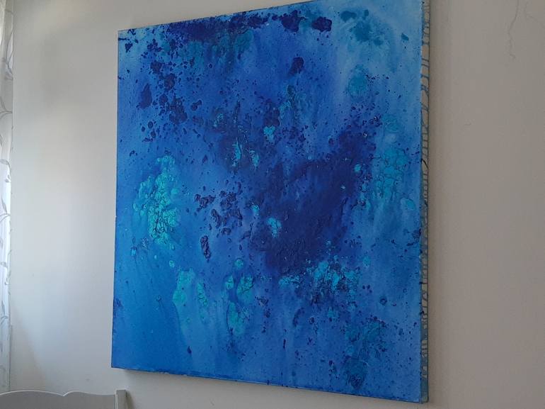 Original Abstract Painting by Blue Moon - Heike Schmidt