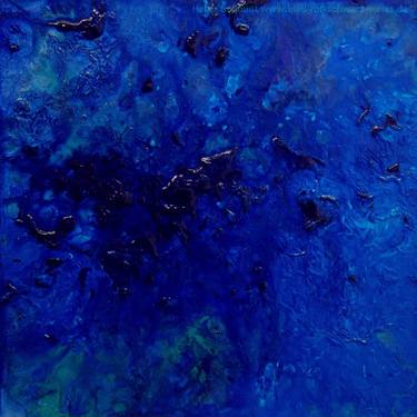 Original Abstract Expressionism Water Paintings by Blue Moon - Heike Schmidt