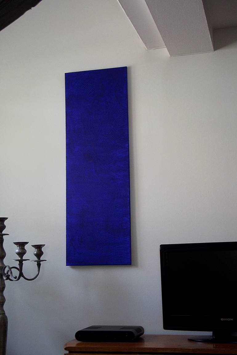 Original Minimalism Abstract Painting by Blue Moon - Heike Schmidt