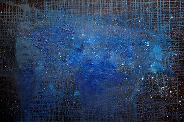 Print of Abstract Outer Space Paintings by Blue Moon - Heike Schmidt