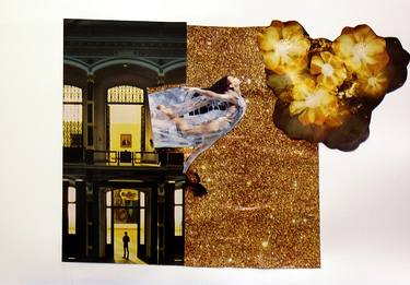Original Dada Fantasy Collage by Blue Moon - Heike Schmidt