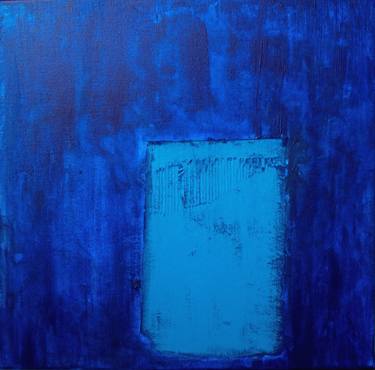 Original Minimalism Abstract Paintings by Blue Moon - Heike Schmidt