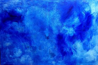 Original Abstract Expressionism Abstract Paintings by Blue Moon - Heike Schmidt