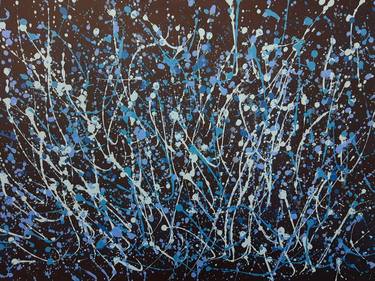 Original Abstract Paintings by Blue Moon - Heike Schmidt