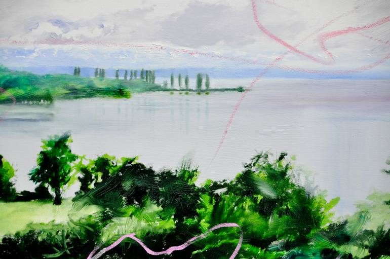 Original Conceptual Landscape Painting by Eckhard Besuden