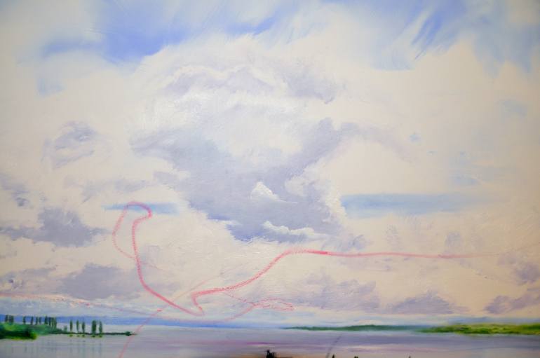 Original Conceptual Landscape Painting by Eckhard Besuden