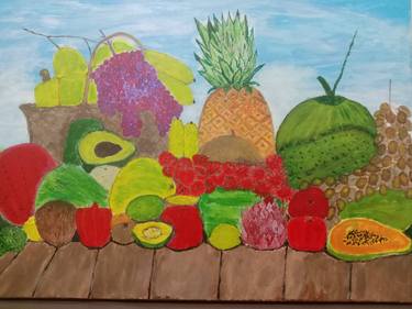 Original Food Painting by JIBRAEL MARQUEZ