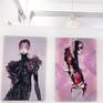 art in gallery space, exhibition set up