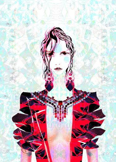 Original Illustration Fashion Digital by Elisabeth Grosse