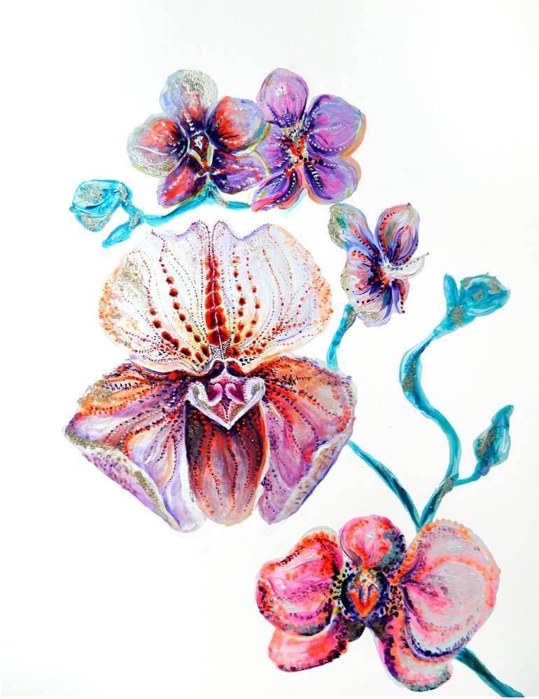 Print of Modern Floral Paintings by Elisabeth Grosse