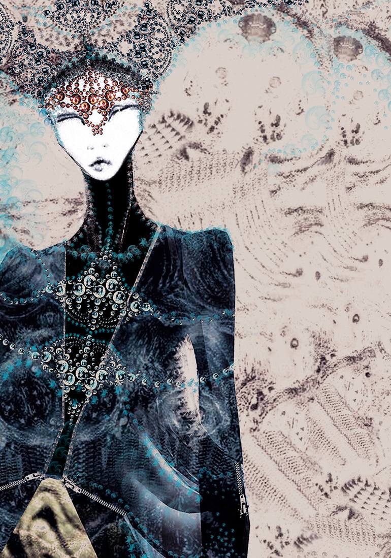 Original Illustration Fashion Mixed Media by Elisabeth Grosse