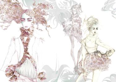 Original Illustration Fashion Digital by Elisabeth Grosse