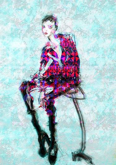 Original Illustration Fashion Digital by Elisabeth Grosse