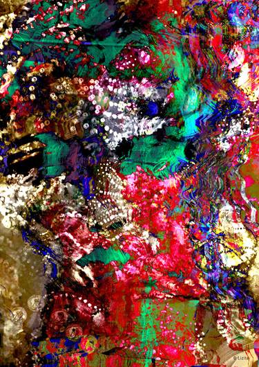 Original Illustration Graffiti Mixed Media by Elisabeth Grosse
