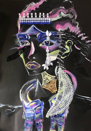 Original Illustration Fantasy Mixed Media by Elisabeth Grosse
