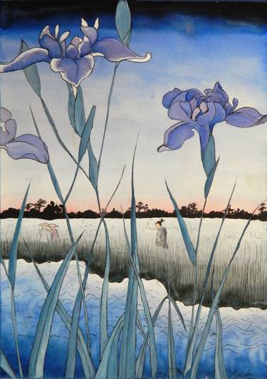 Chinese Landscape, Aquarelle Painting thumb