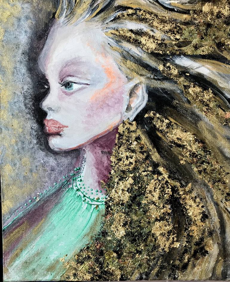 Original Modern Women Mixed Media by Elisabeth Grosse