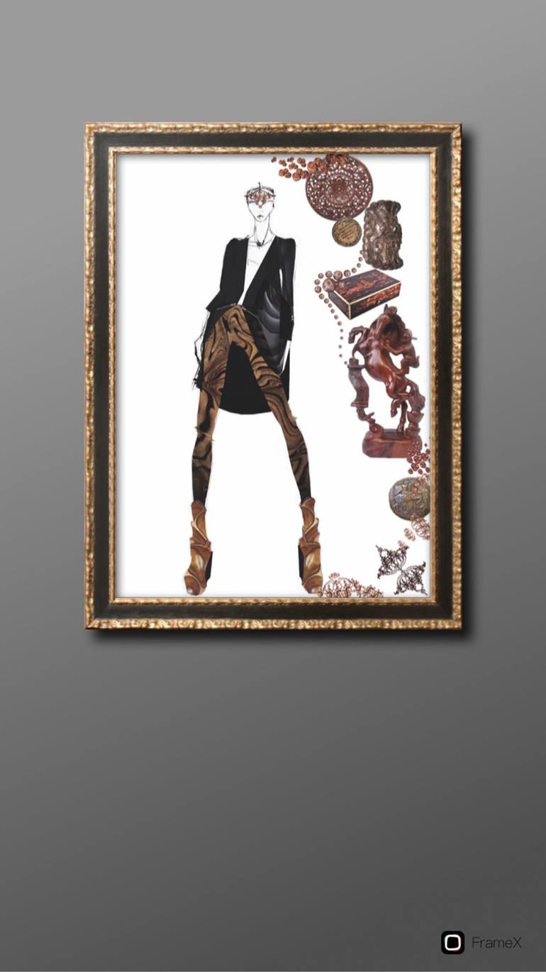 Original Illustration Fashion Digital by Elisabeth Grosse