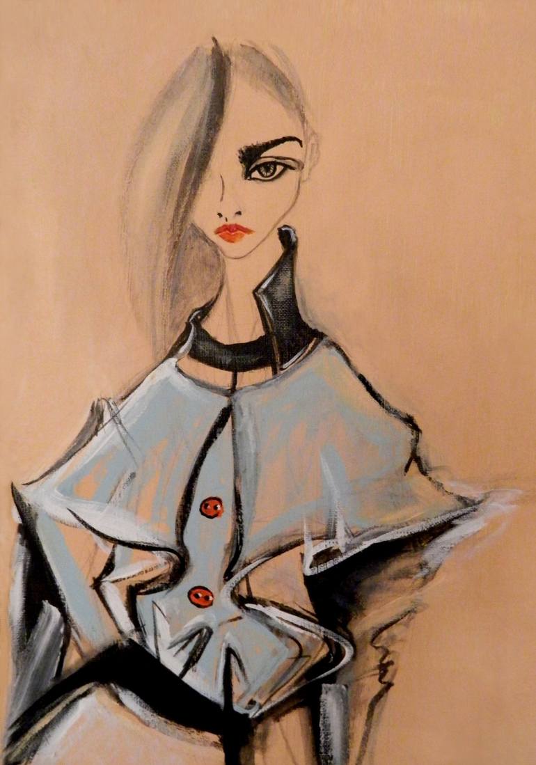 Original Figurative Fashion Mixed Media by Elisabeth Grosse