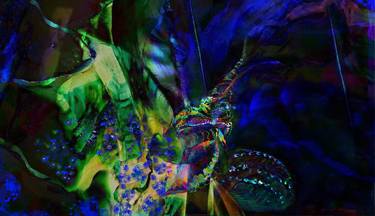 Original Portraiture Water Mixed Media by Elisabeth Grosse