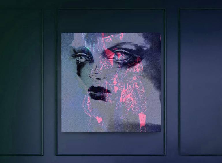 Original Conceptual Fantasy Mixed Media by Elisabeth Grosse
