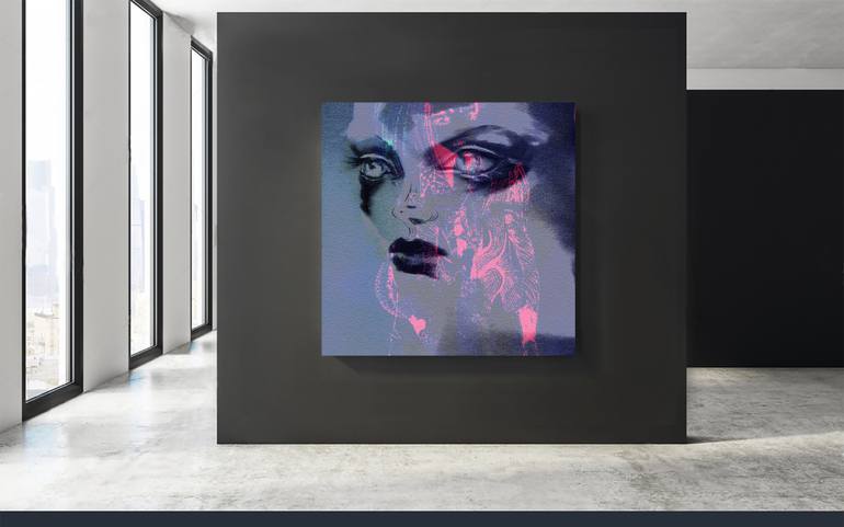 Original Conceptual Fantasy Mixed Media by Elisabeth Grosse