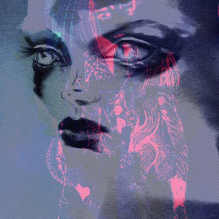 Original Conceptual Fantasy Mixed Media by Elisabeth Grosse