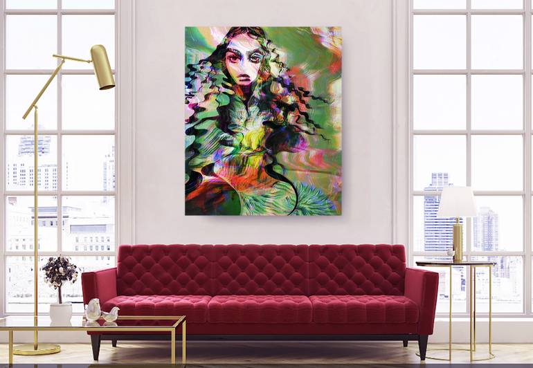 Original Modern Floral Mixed Media by Elisabeth Grosse
