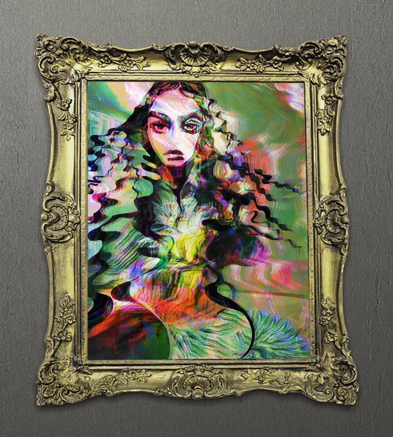 Original Modern Floral Mixed Media by Elisabeth Grosse
