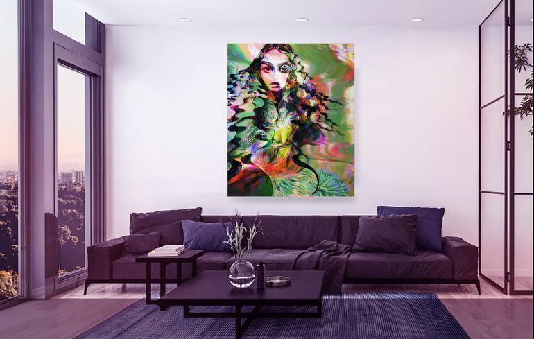 Original Modern Floral Mixed Media by Elisabeth Grosse