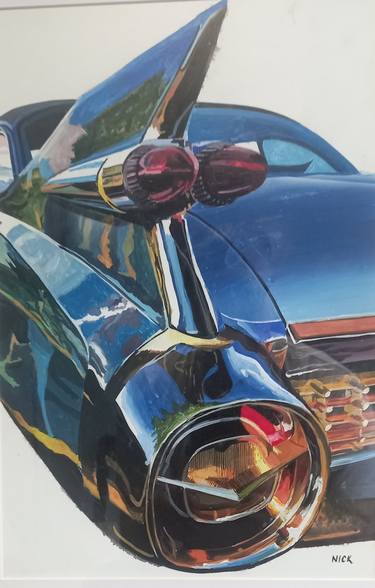 Print of Realism Automobile Paintings by Nick Rodgers